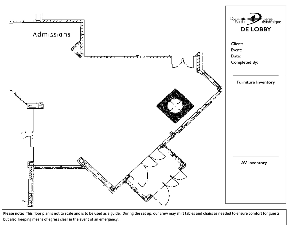 dynamic earth lobby floor plan