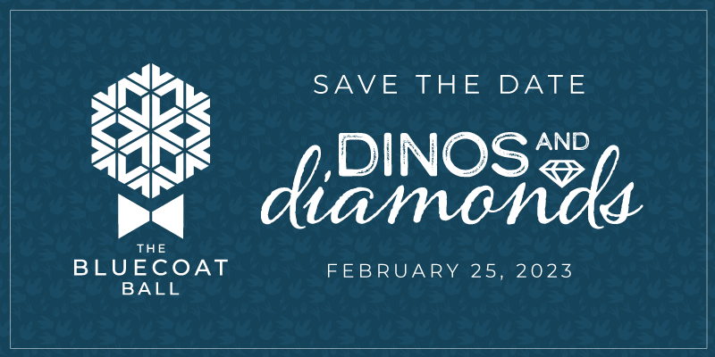 the bluecoat ball: save the date! dinos and diamonds