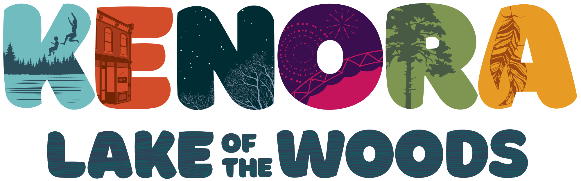 kenora lake of the woods logo