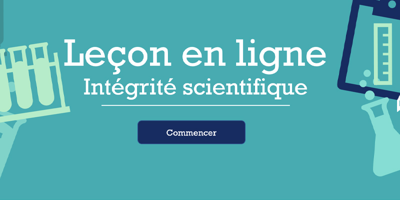 leçons en ligne intégrité scientifique