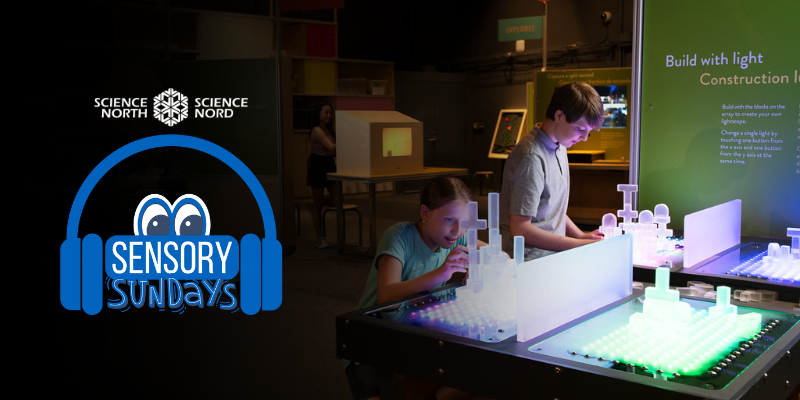 sensory sundays logo at science north