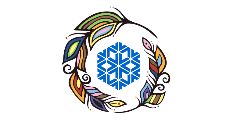 logo de la journée nationale des peuples autochtones 2025, conçu par patrick hunter
