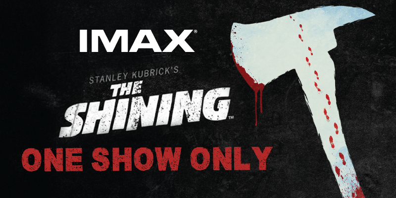 the shining movie poster with bloody axe