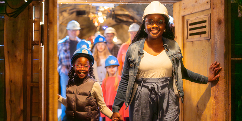 underground mine tour at dynamic earth