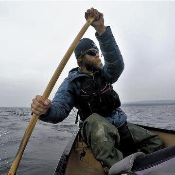 adam shoalts on kayak
