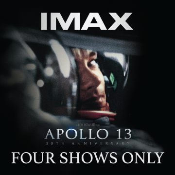 apollo 13 30th anniversary movie poster — four shows only